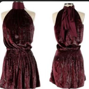 Ramy brook Burgundy Halter Dress